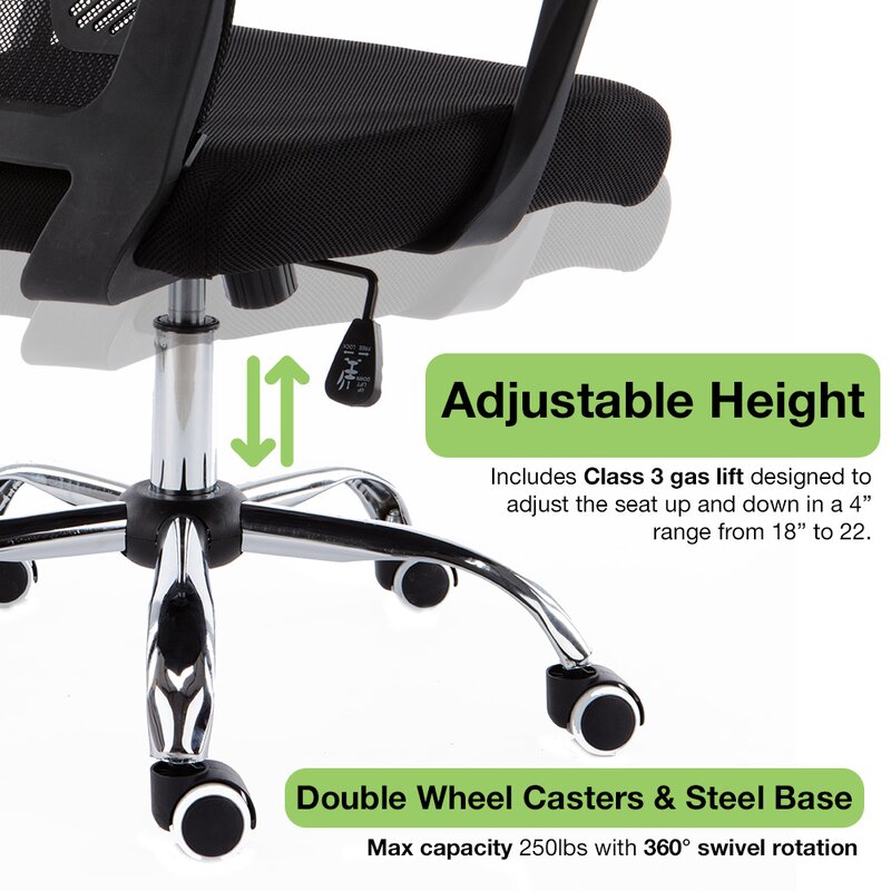 Halverson ergonomic mesh task chair new arrivals